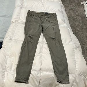 Ag legging ankle skinny size 27 light military green
